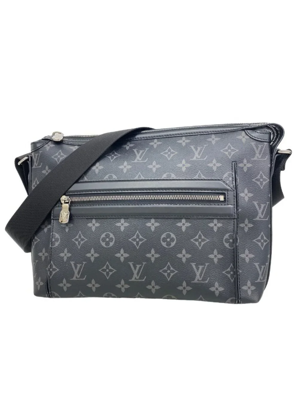 Louis Vuitton Shoulder Bag Monogram Eclipse Odyssey Messenger PM Black
